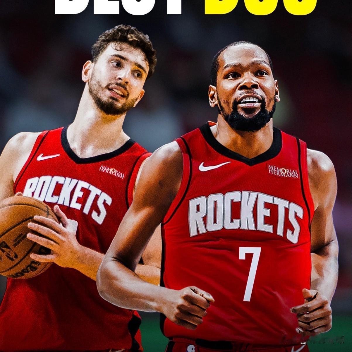 火箭双核心,效率第一名!美记EvanSidery更新了杜兰特、申京的合作表现