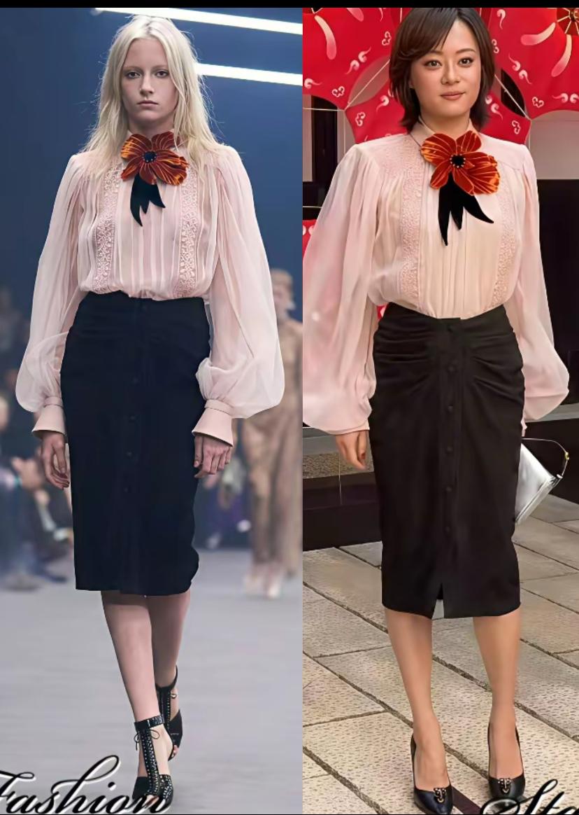 孙俪这一身到底哪里出了问题？同样的衣服，模特穿上挺好看的，衣服本身的设计也算