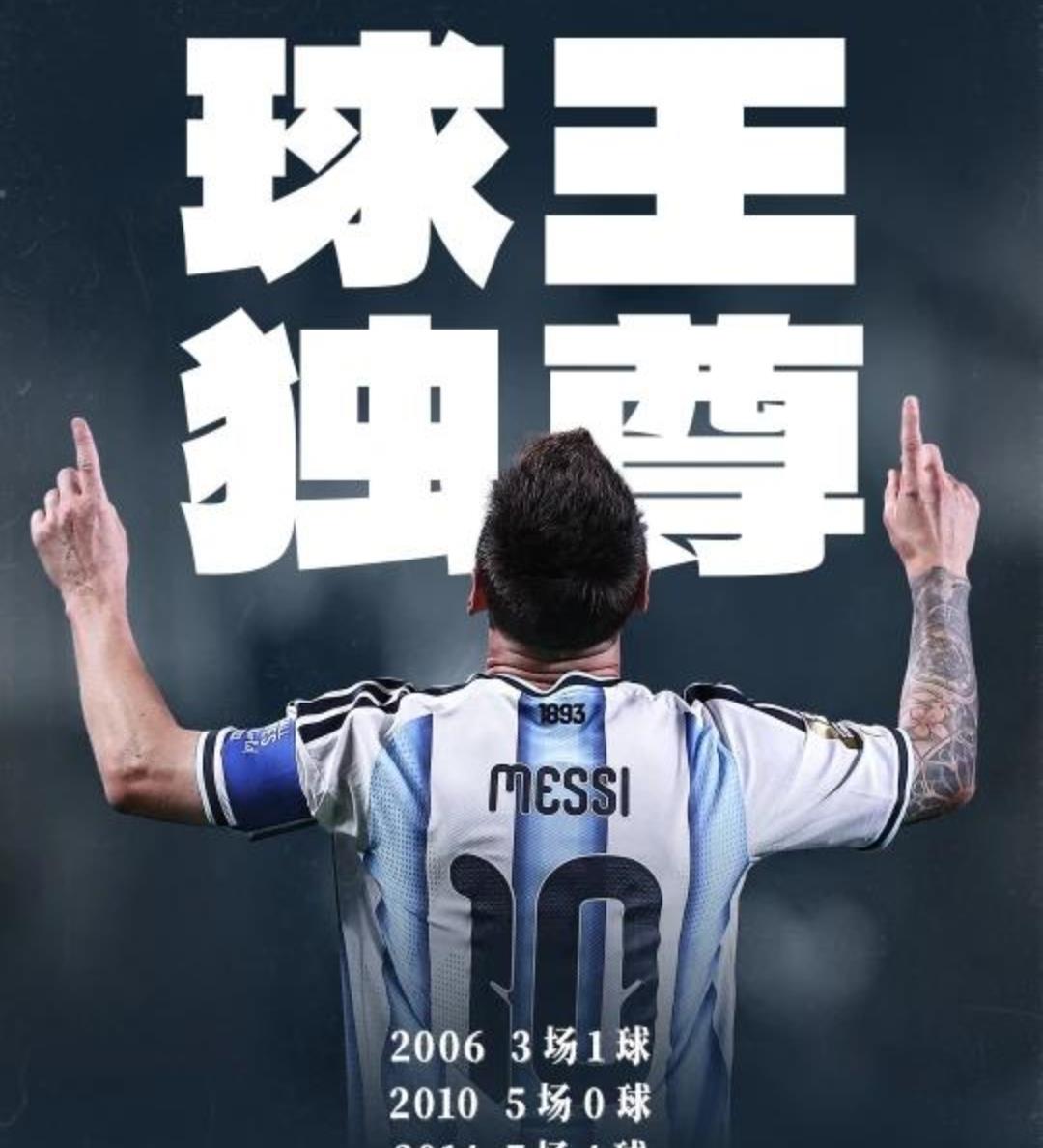 历史第一人！梅西6届世界杯3次率队进决赛，如果阿根廷队这一届再次夺冠的话，而且拿
