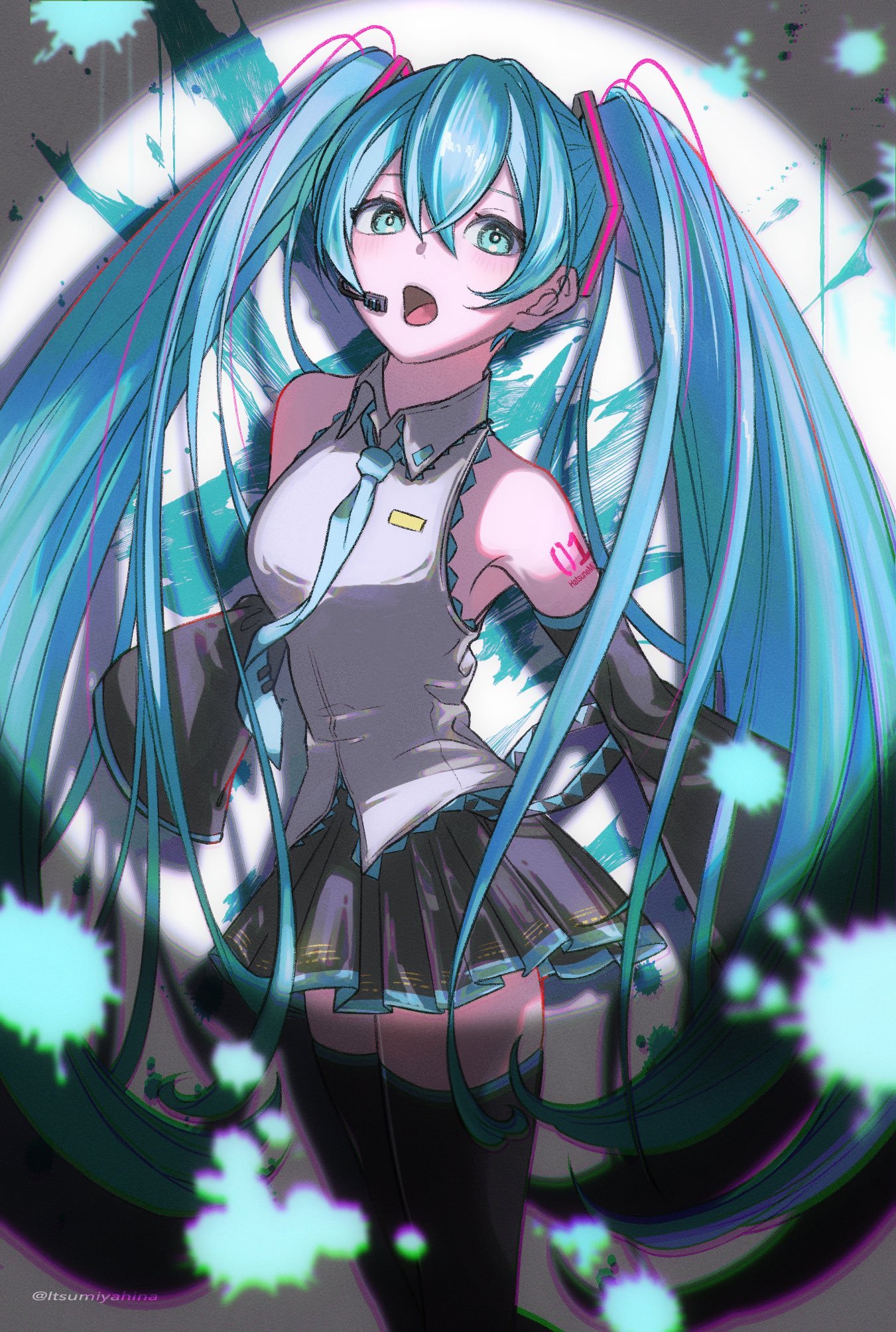 初音未来动漫仲夏狂欢季美得不可芳物的miku公主殿下.绘：ItsumiyaHi