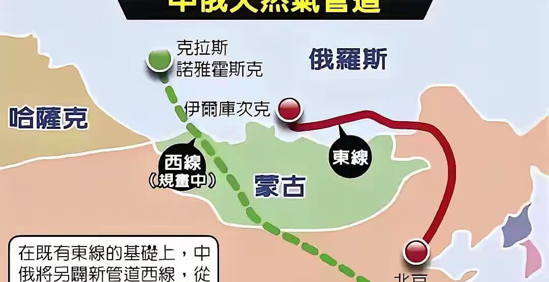 中俄天然气管道最终经过蒙古。当然现在只是备忘录，不是合作协议！而且对于价