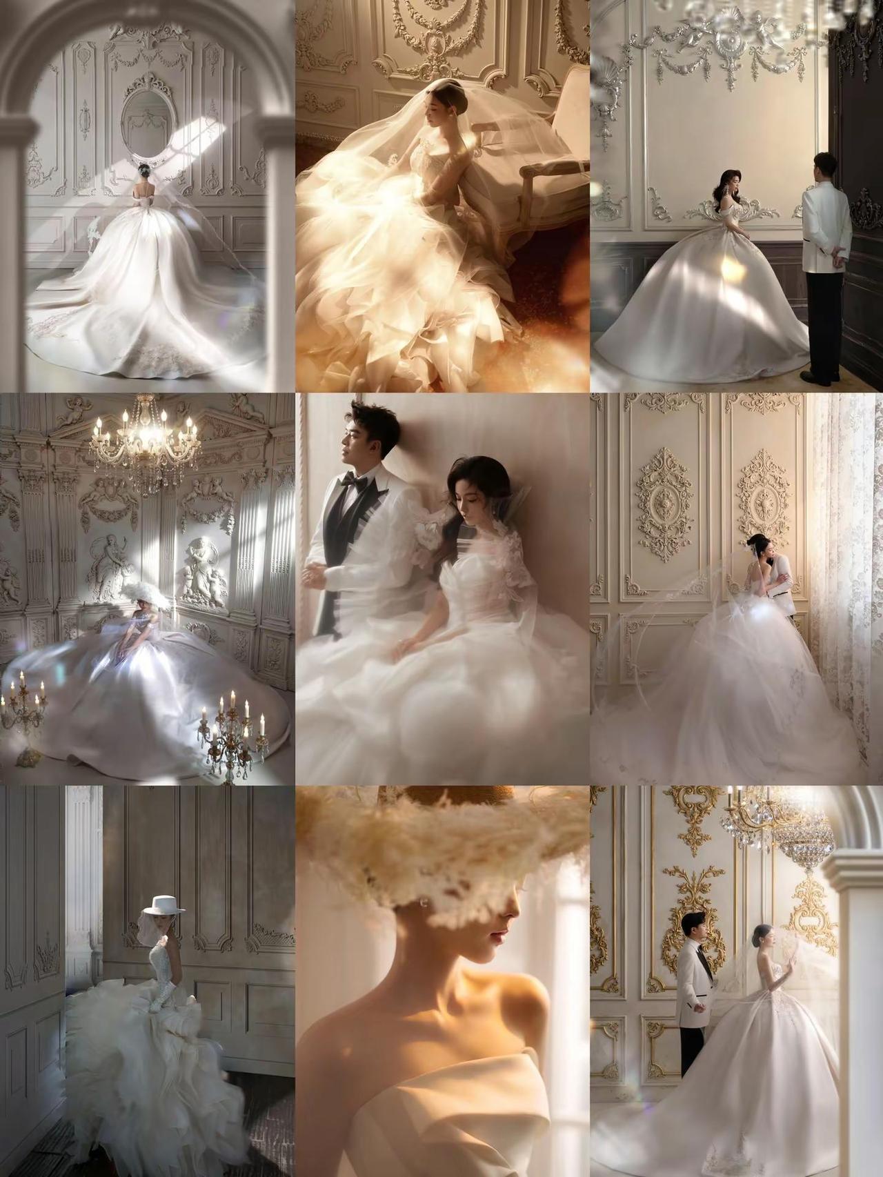 薇拉摄影客片合集。城堡穹顶落下三万六千片蔷薇花瓣，蕾丝帷幔里藏着半阙未谱完的十四