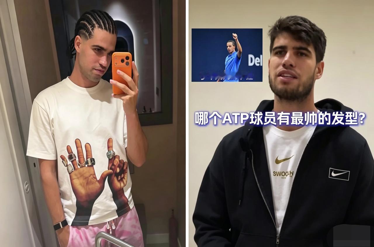 阿尔卡拉斯扎“脏辫”实际上早就有迹可循，早在2024年，在一档访谈节目中，当被问