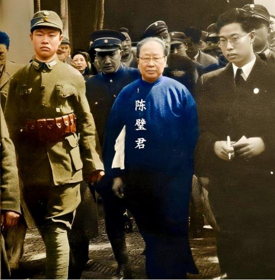 一九四六年，江苏高等法院。法警押着五十五岁的陈璧君走进审判庭。说是“押”，可她双