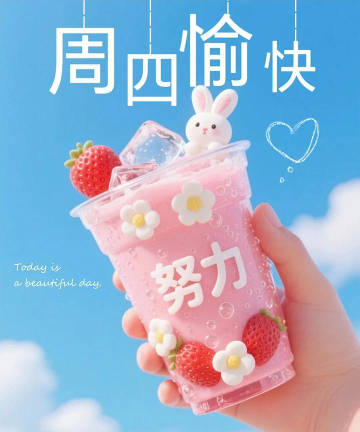 晨露吻过草尖，周四携温柔抵达。愿你今日所行皆坦途，所遇皆温暖，在细碎的日常里，收