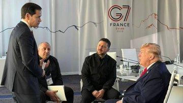 特朗普、卢比奥与泽连斯基在G7峰会上乌克兰与美国的互动消失很久了。6月16日
