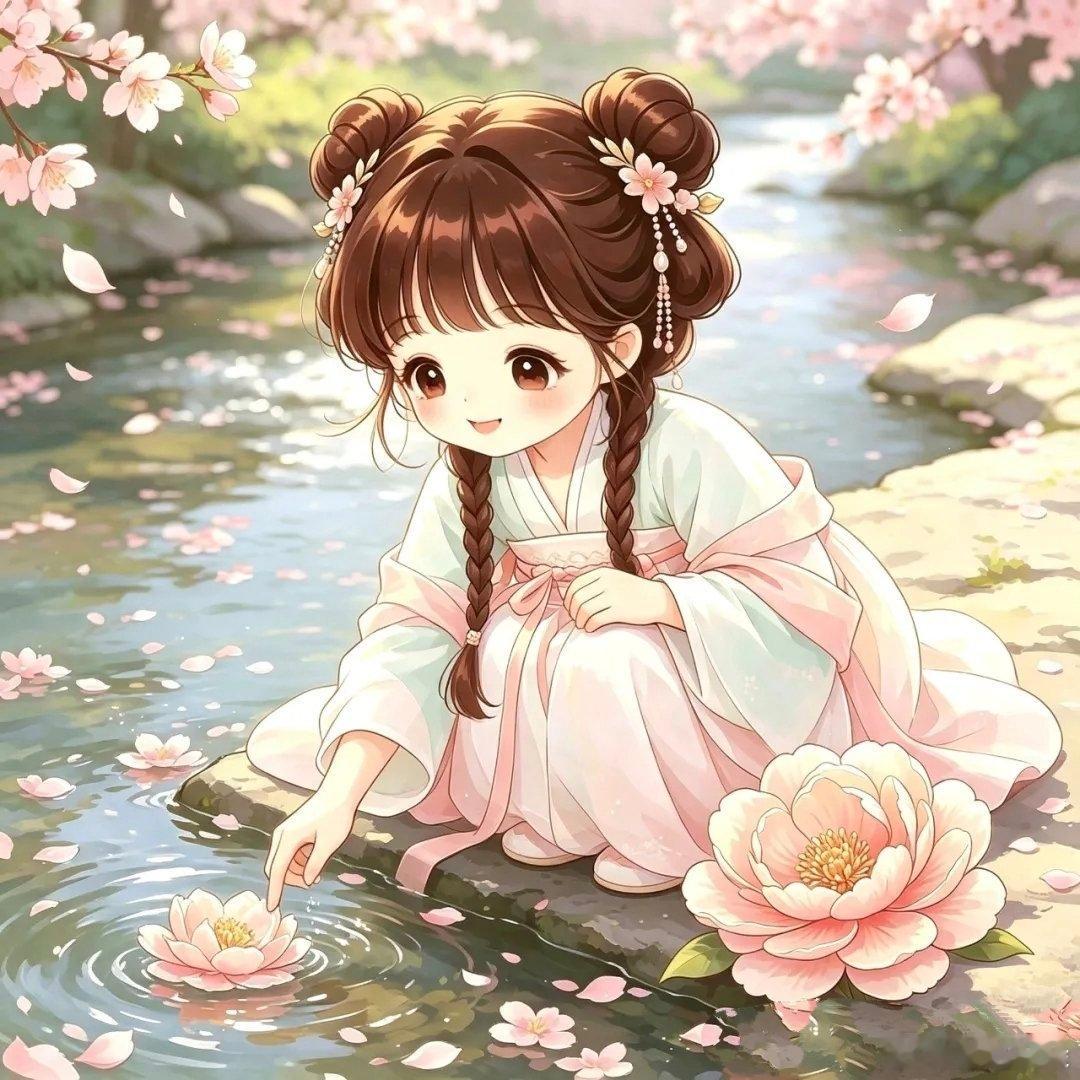 Q版古风小女娘治愈头像​​​