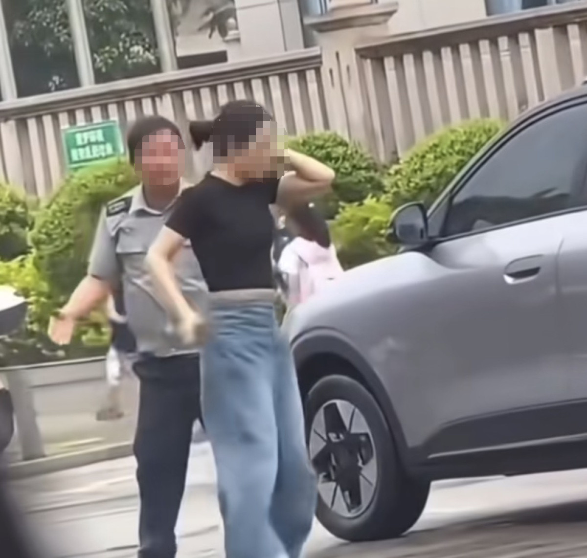 退休警察谈“女子与保安冲突事件”：不构成互殴