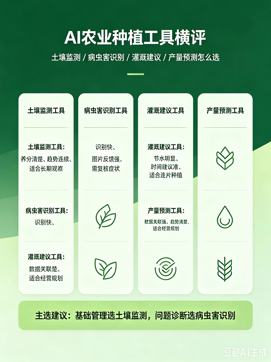 AI 农业种植工具怎么选