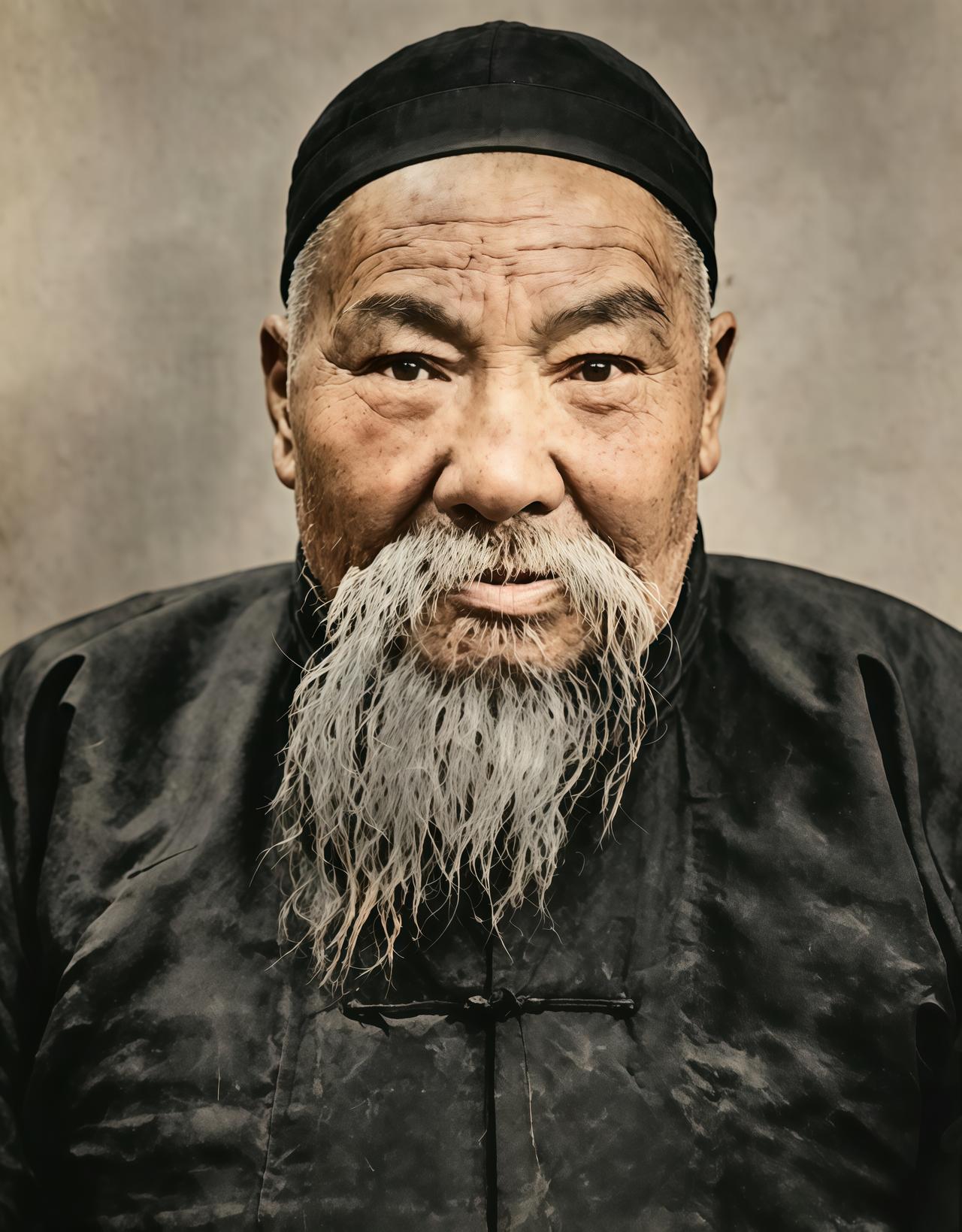 这位面若狮形、龟背隆准、身形魁梧的老人曾被赞为张三丰转世，学武练功的好苗子。此人