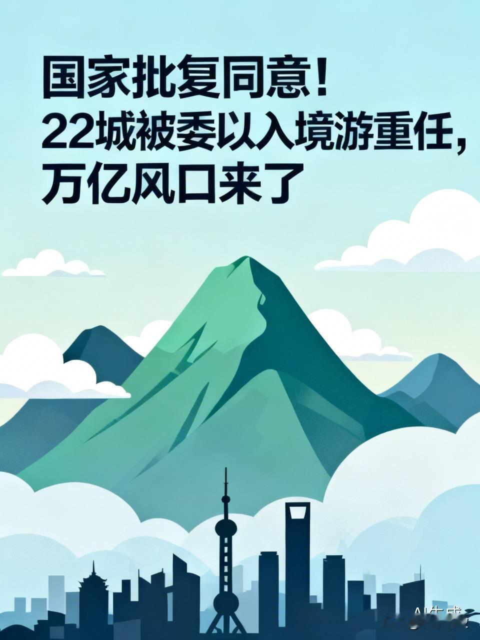 国家批复同意！22城被委以入境游重任，万亿风口来了大消息！首个以“旅游强
