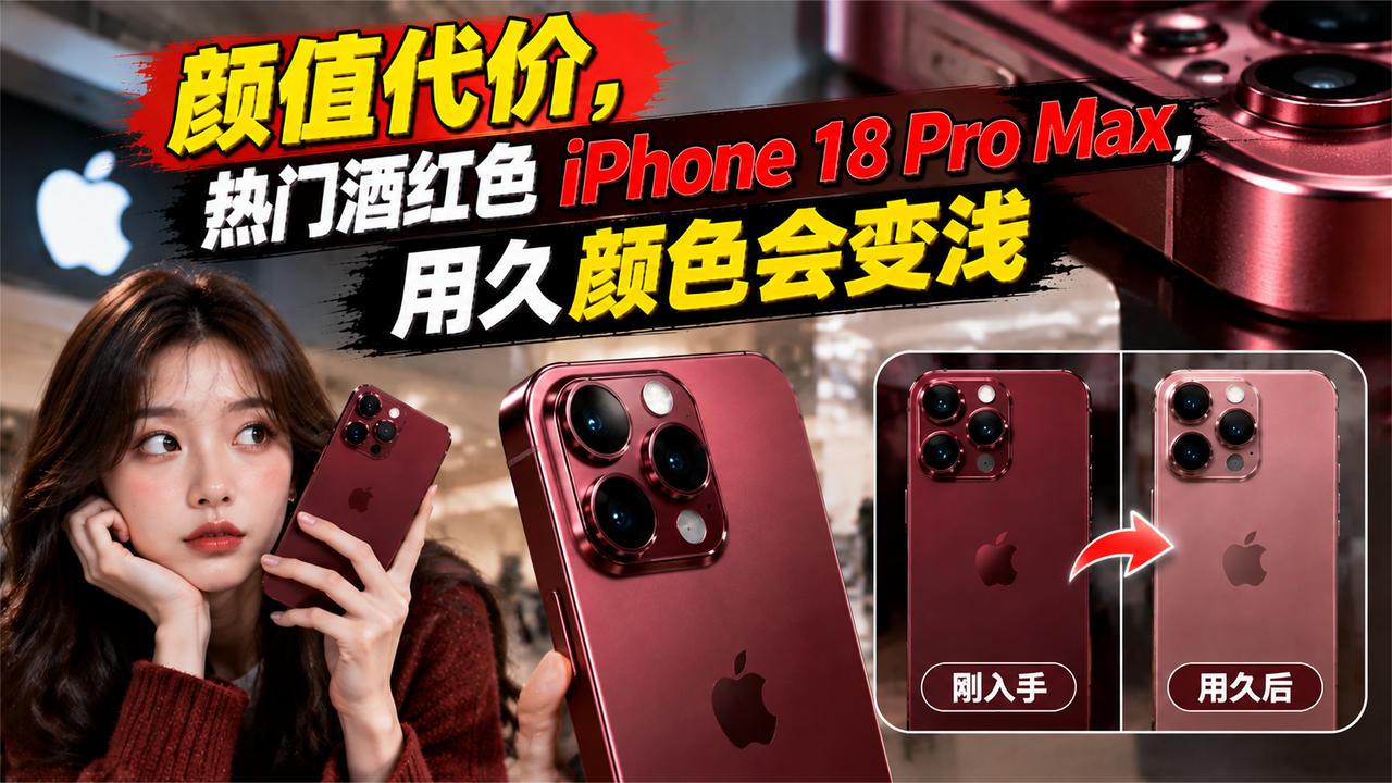 颜值代价，热门酒红色iPhone，用久颜色会变浅