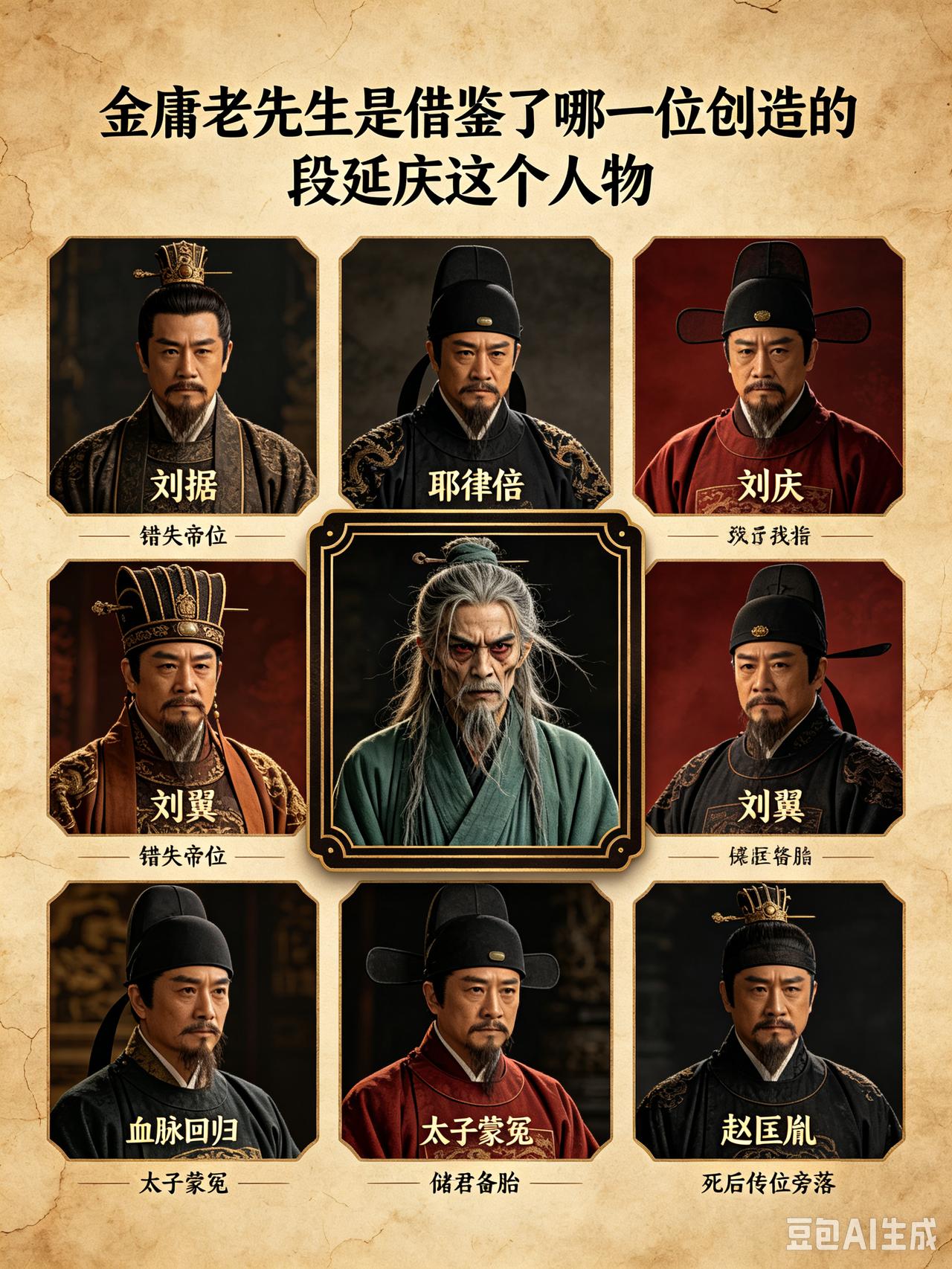 金庸老爷子是借鉴了他们哪一位的经历在“天龙八部”里创造了段延庆？西汉武帝的太