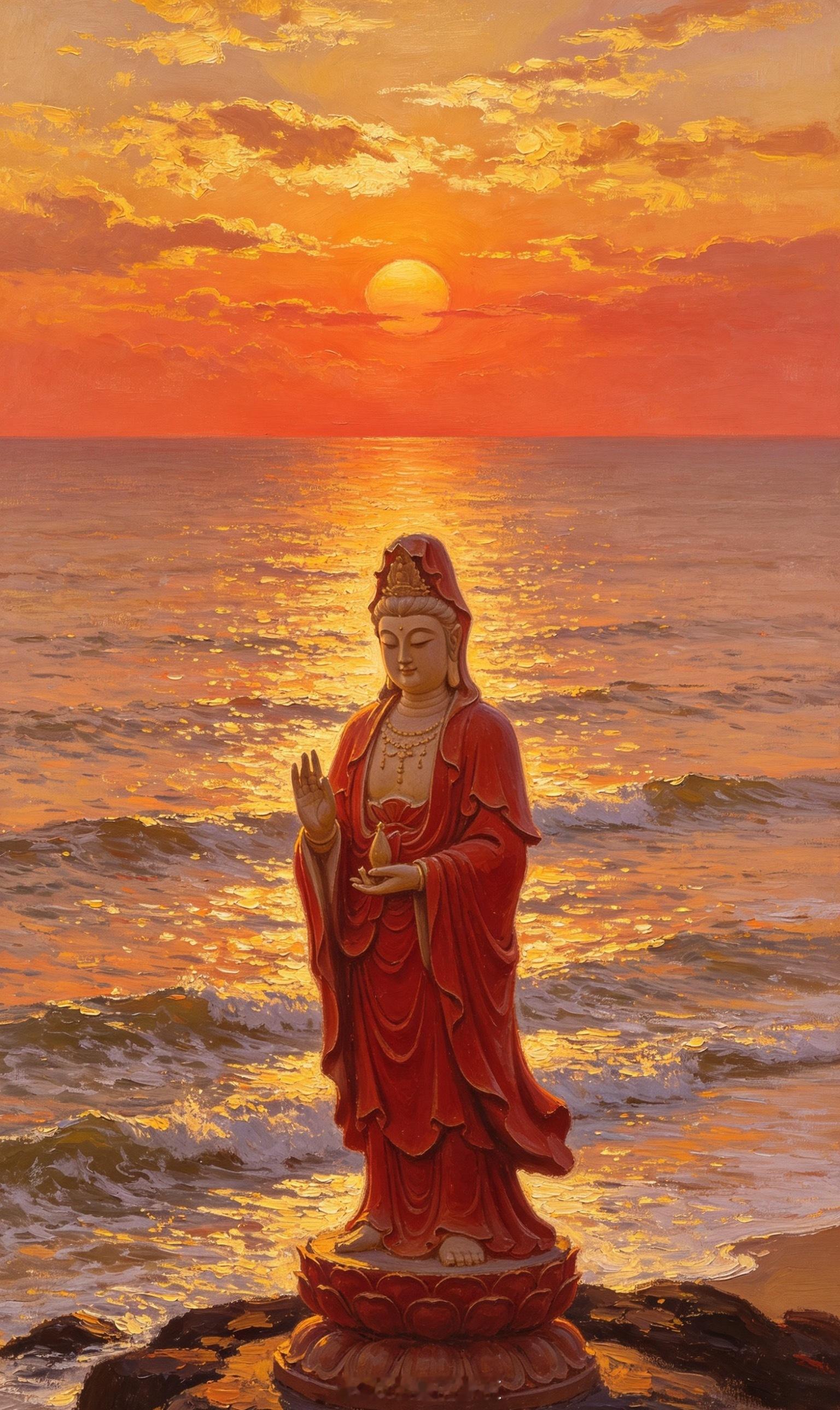 放心，你的命真的很好，否则不会收到菩萨的祝福，愿所有刷到的朋友，烦恼被旭日照散，