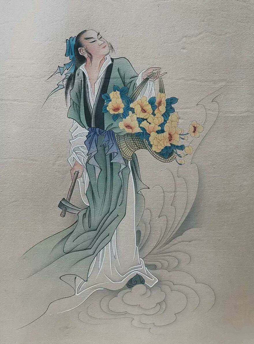 清禹之鼎八仙图。禹之鼎（1647—1716），中国清代画家。字尚吉，一字尚基