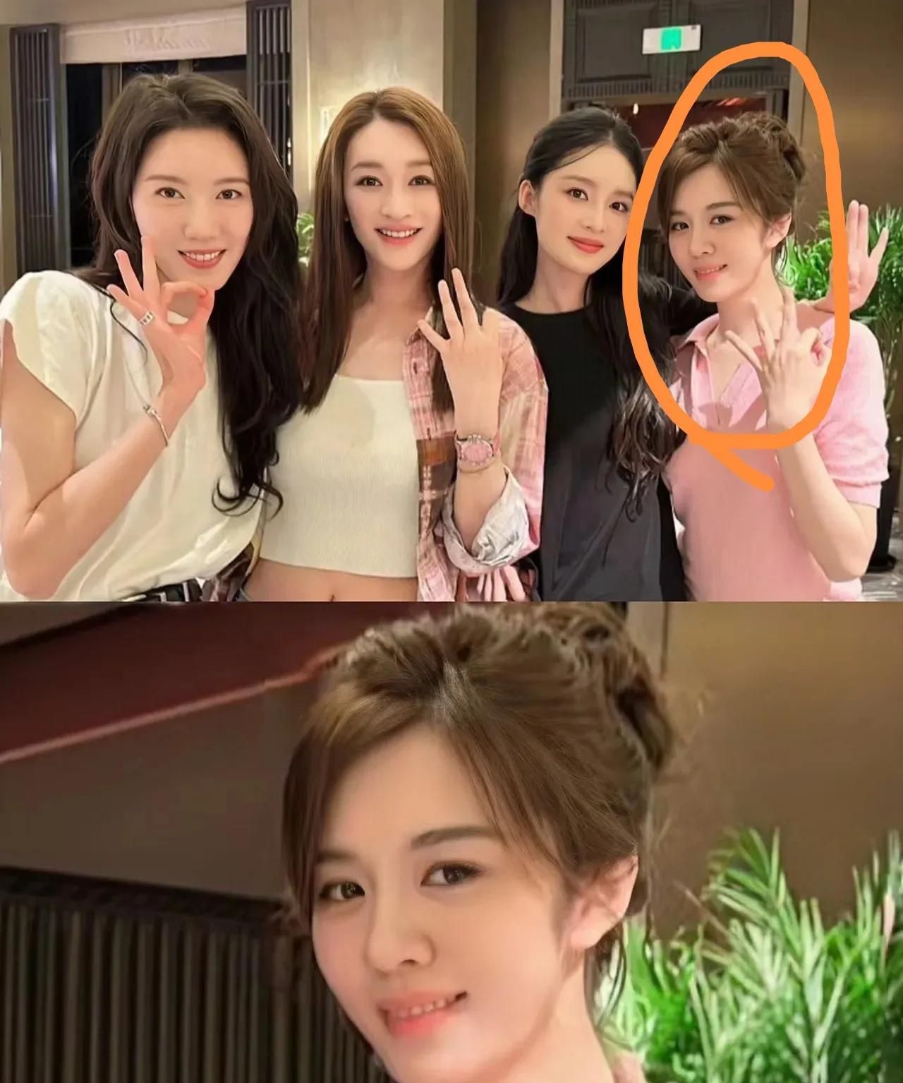 看了照片，突然就理解俞灏明为什么和王晓晨结婚了！因为她真的太美了！在女星合照