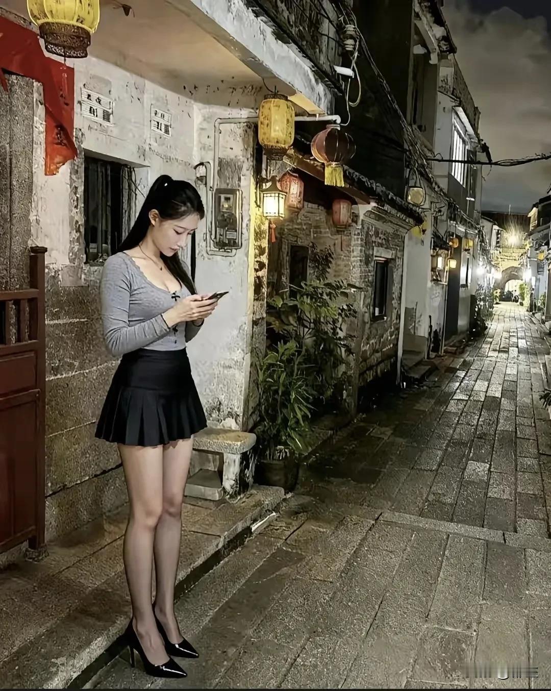 小雪，苏州的老街看起来还不太冷，江南的夜市真的很美，尤其是在老街深巷中，那种老街