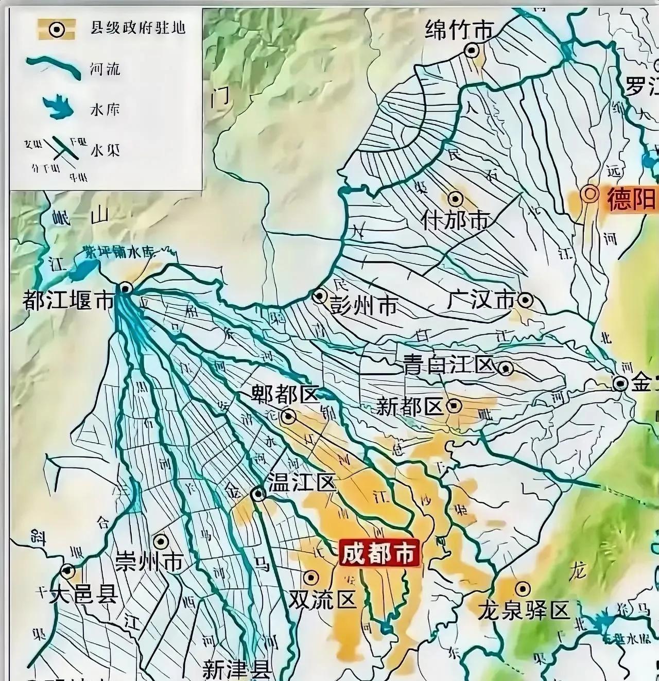 被成都发达水系震惊了……原来成都是一座水城……在上古时期，成都平原乃是一片沼