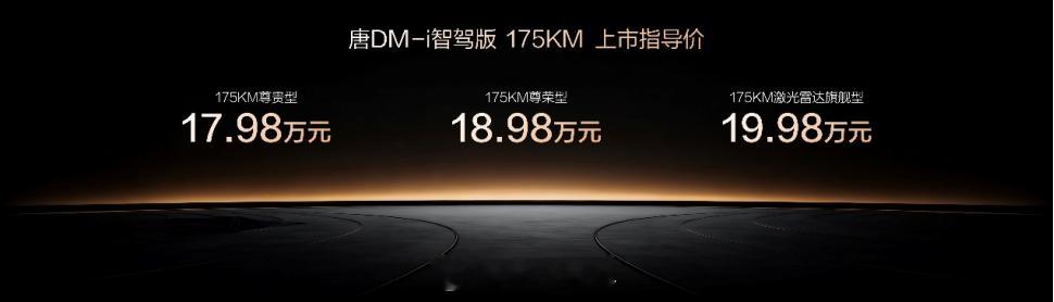 比亚迪新上市的唐DM-i智驾版175KM长续航版。这台车一出来，我就觉得：哎，好