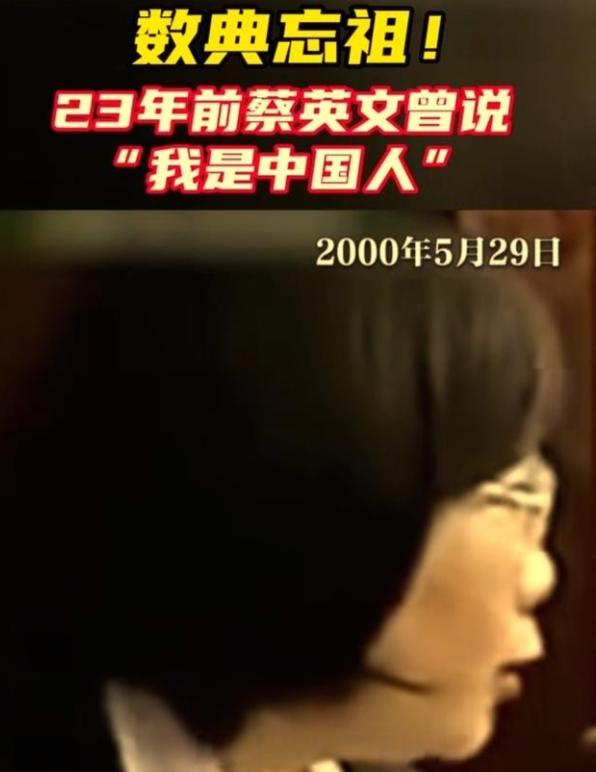 蔡英文罕见发声：“我是台湾人并没有错，我是中国人，因为我是念中国书长大的，受的是