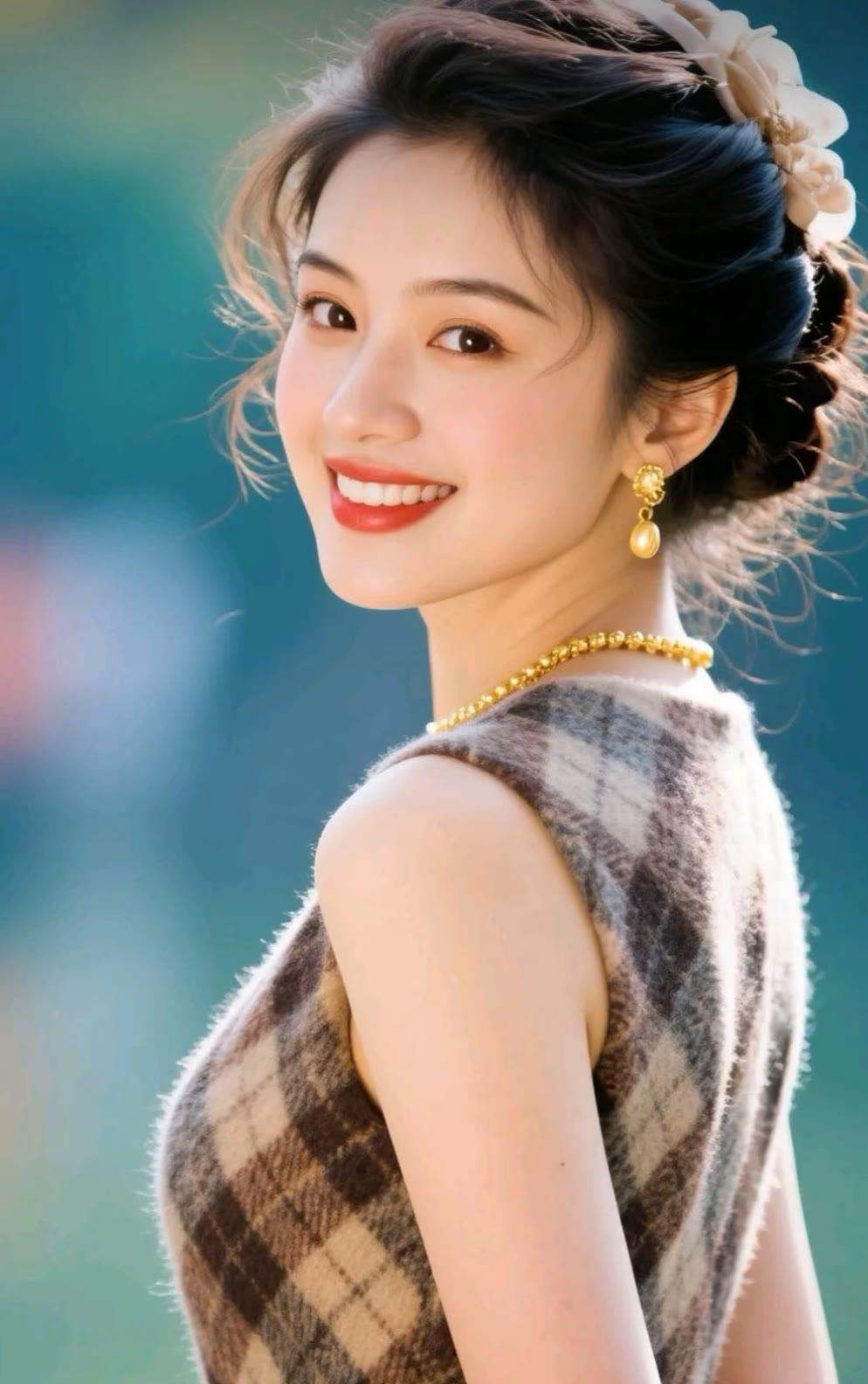 笑靥如花，风华绝代。