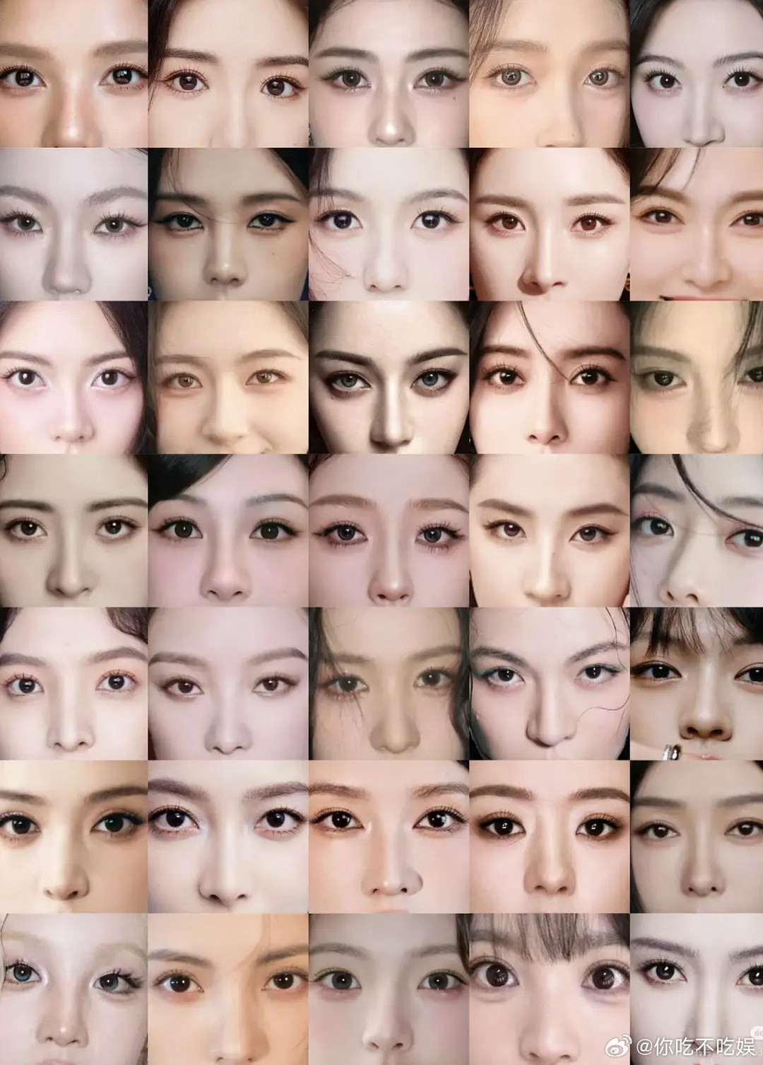 明星五官对比，真的还是迪丽热巴更胜出一些啊