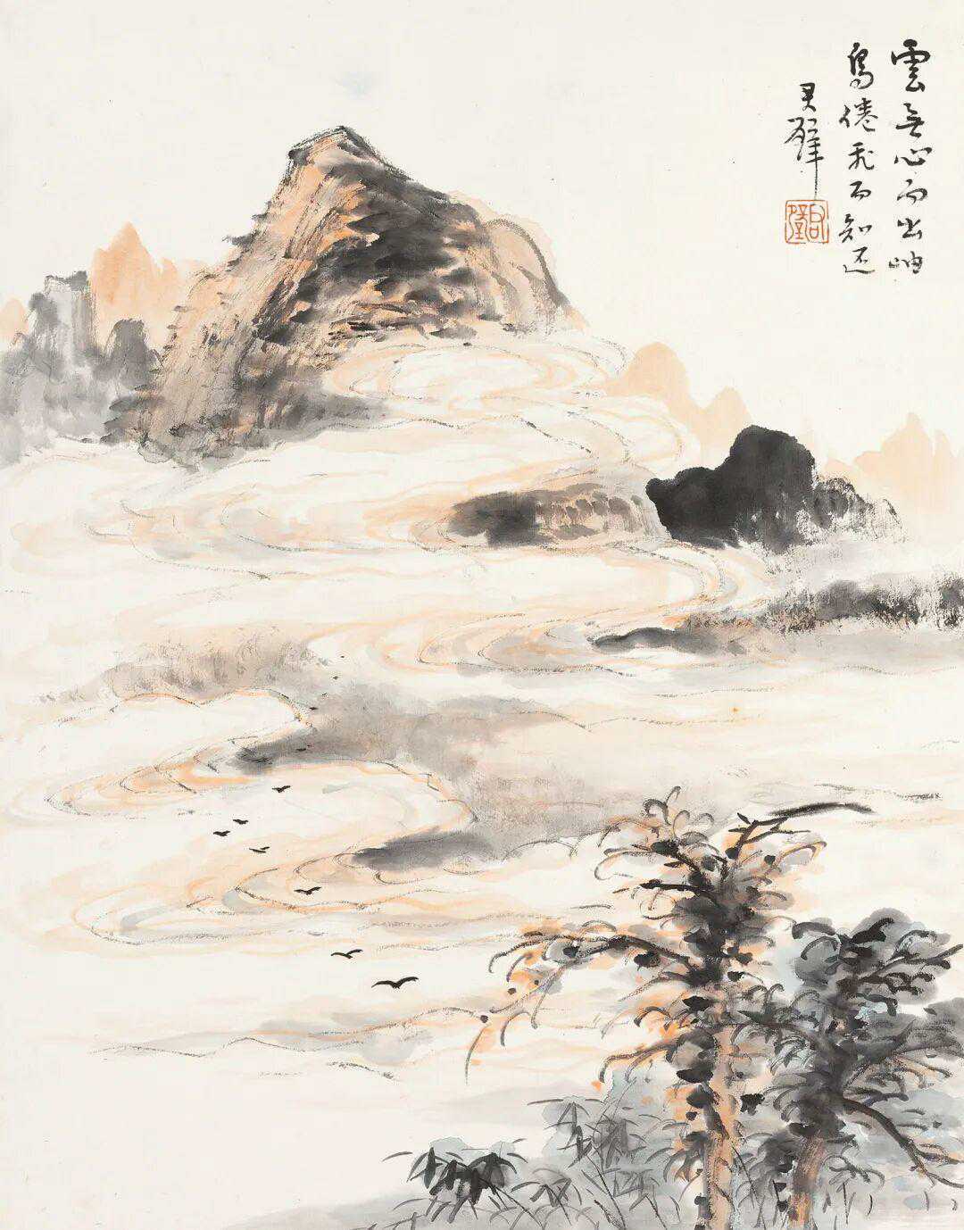 黄君璧仿古山水册1936年作。新城事遇见艺术