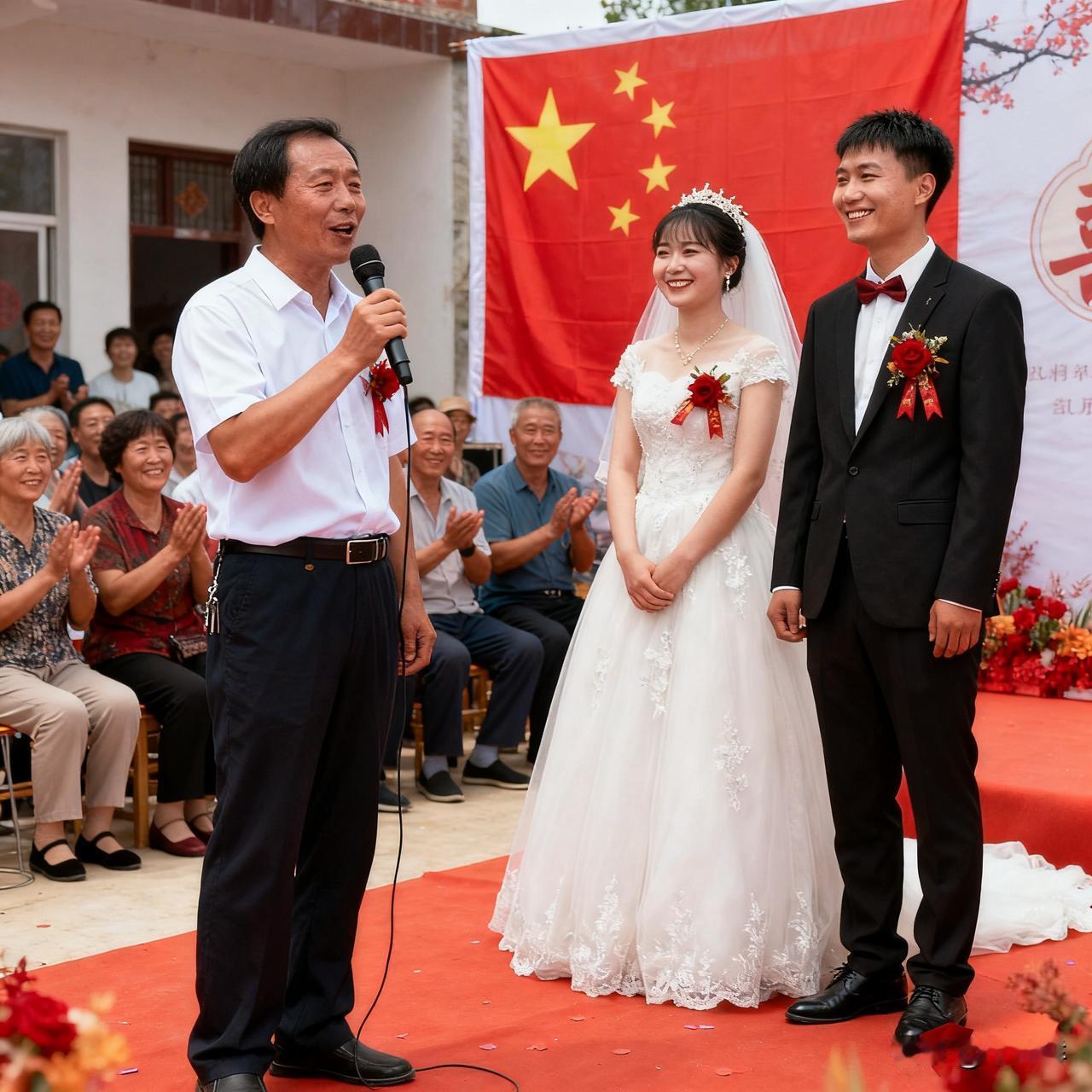 国庆期间参加了一场婚礼，简单温馨，10分钟就ok了，这是我见过最“简陋”的。12