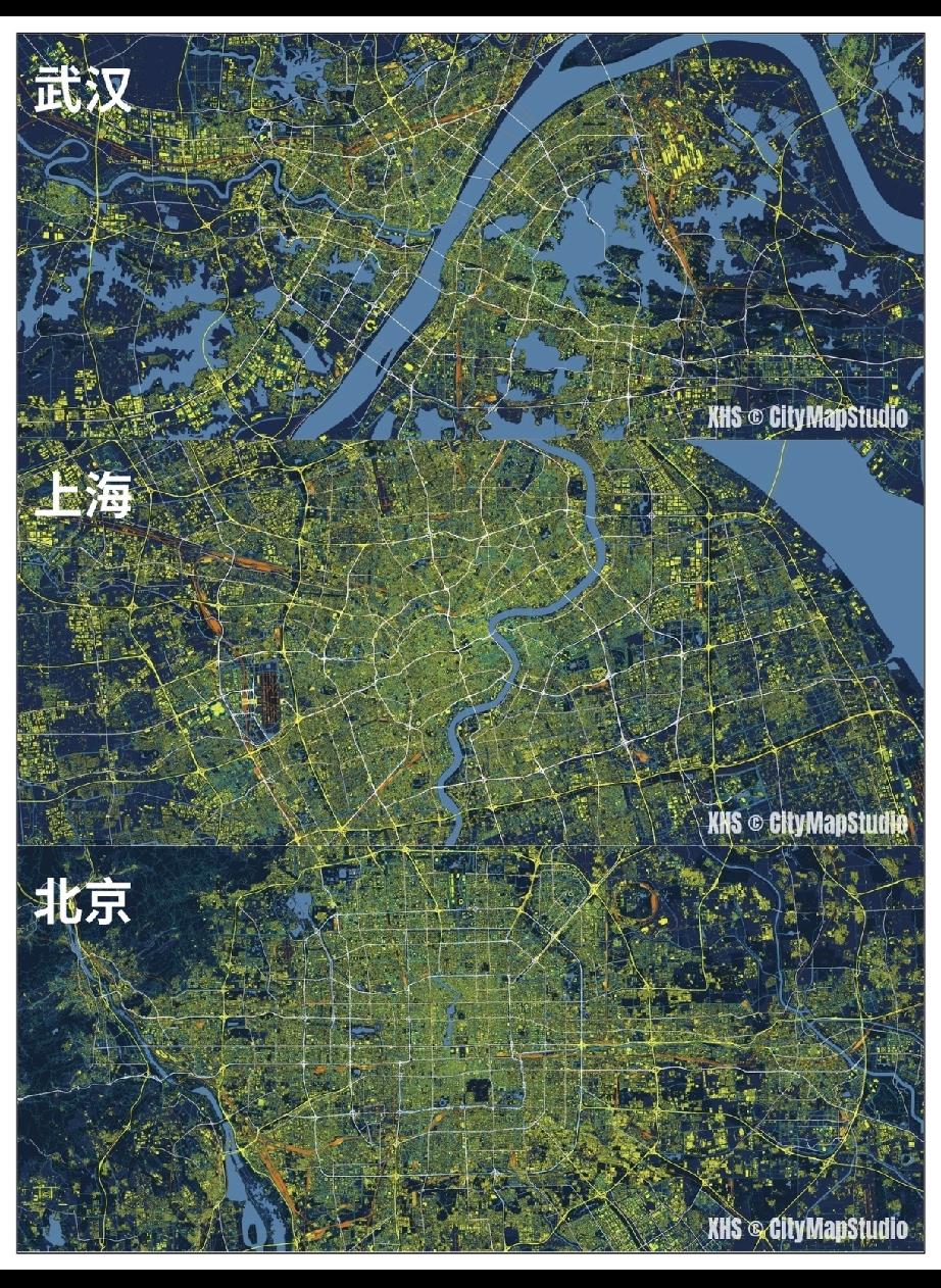 这样看武汉去除水域面积的建成区也不是很大[捂脸哭]