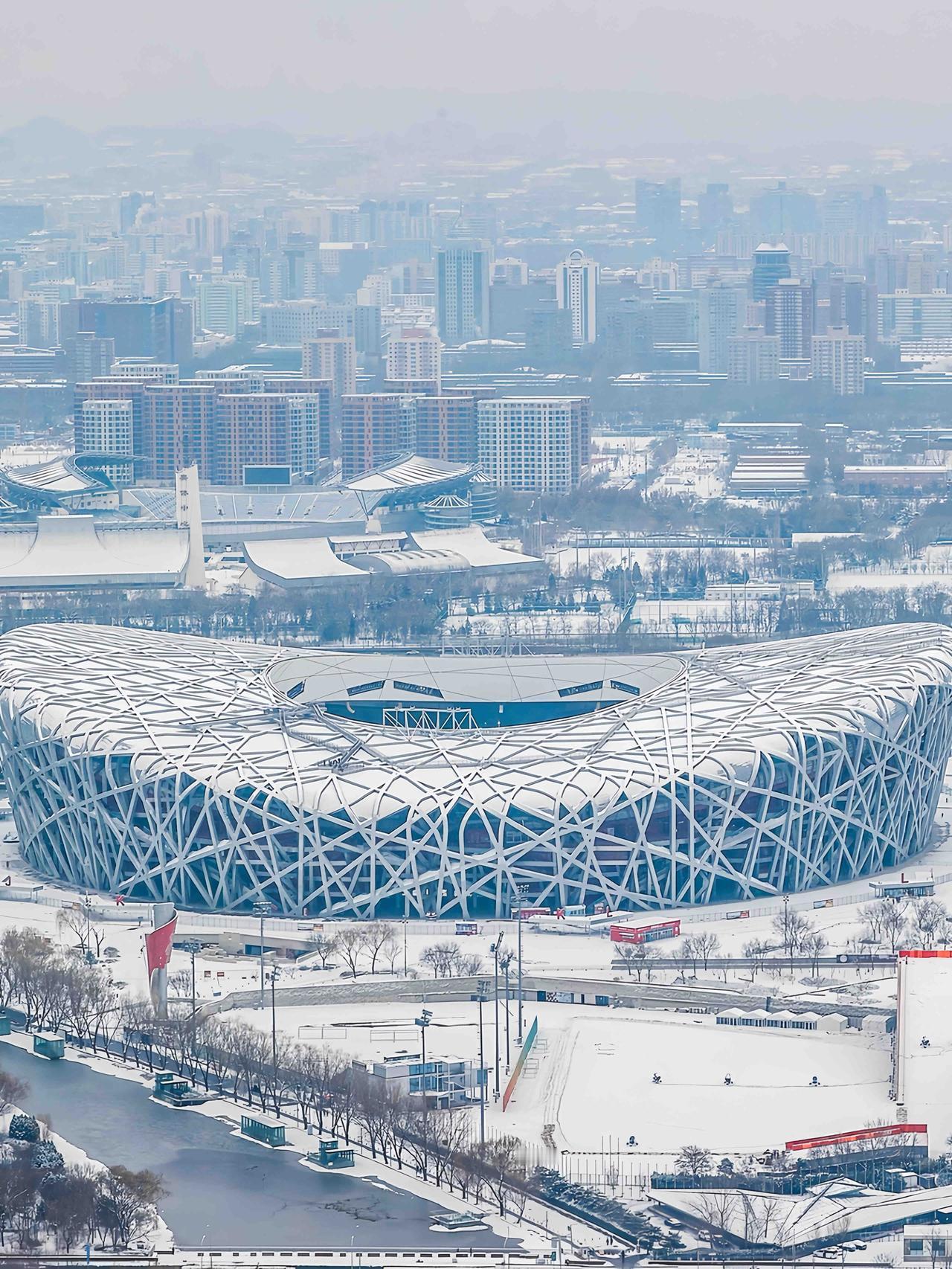 北京山区这雪花一飘，氛围感直接拉满！就像给大地铺上了一层柔软的白毯，整个世界都变