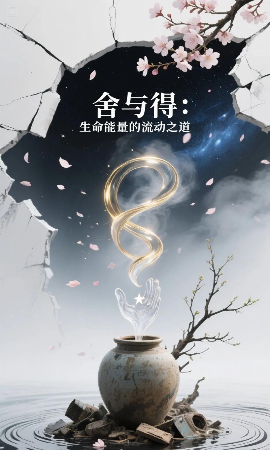 舍与得：生命能量的流动之道我们所拥有的一切，皆裹挟着因缘的印记。就像春樱必