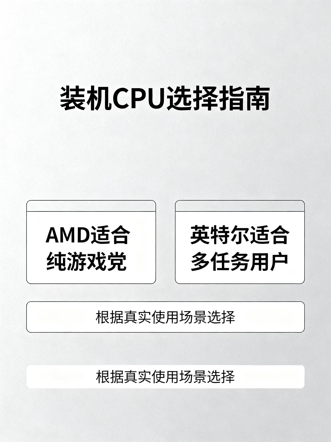 装机选CPU，别被网上言论忽悠了！藏在装机圈没人敢说的内幕，刷到的90%推荐A