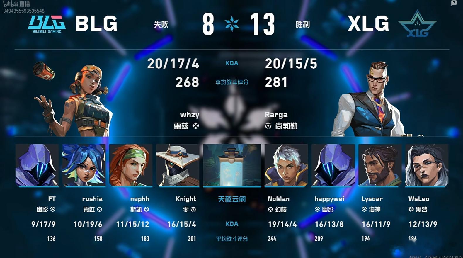 2026VCTCN第二赛段|BLG1-1XLG图二天枢云阙，BLG8