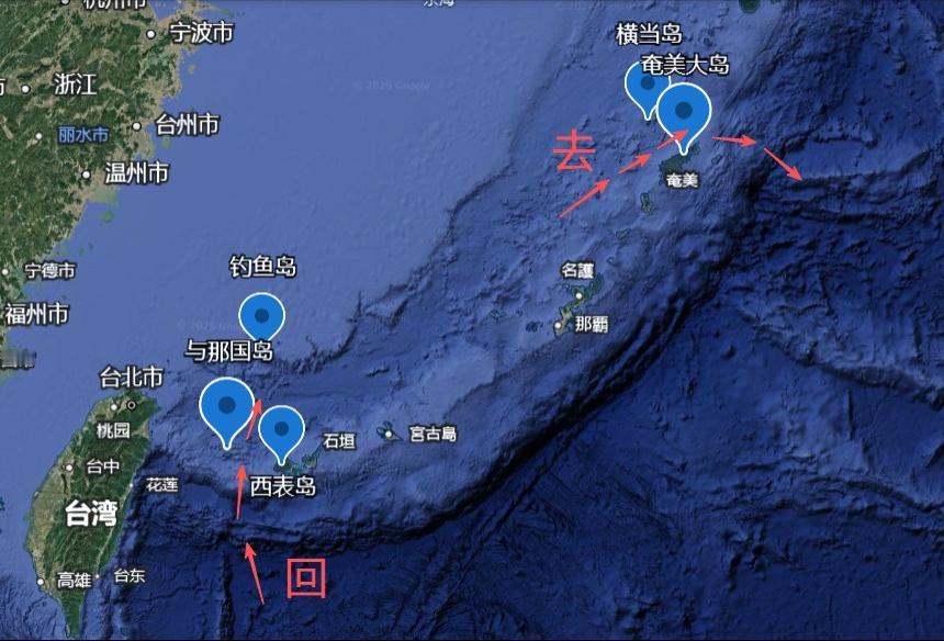 解放军133编队演训返航，并未按原路走横当水道，高市早苗还没反应过来，我军这一趟