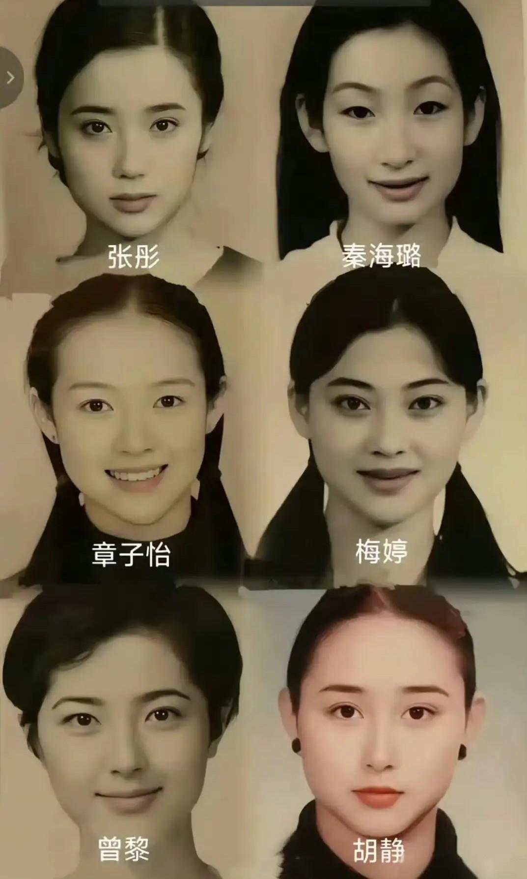 中戏96级六朵金花谁是最美的金花？看看你心目中的最美金花和当年中戏评委老师评出的