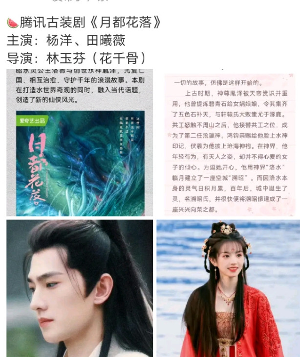 《月都花落》网传是是杨洋出演