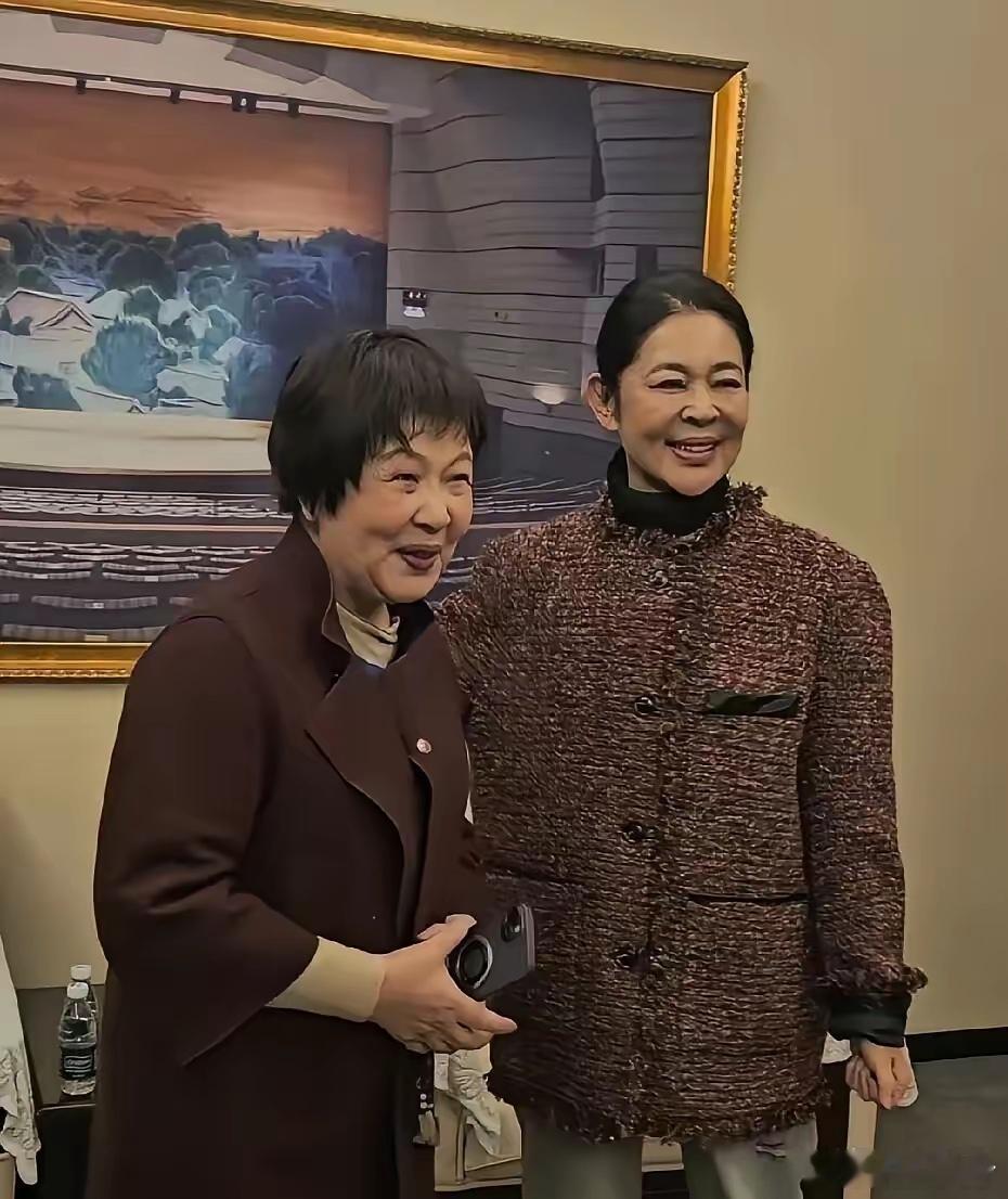 真不敢相信，倪萍身旁这位已经让我认不出来的妇女，原来是央视当年的当家花旦主持人刘