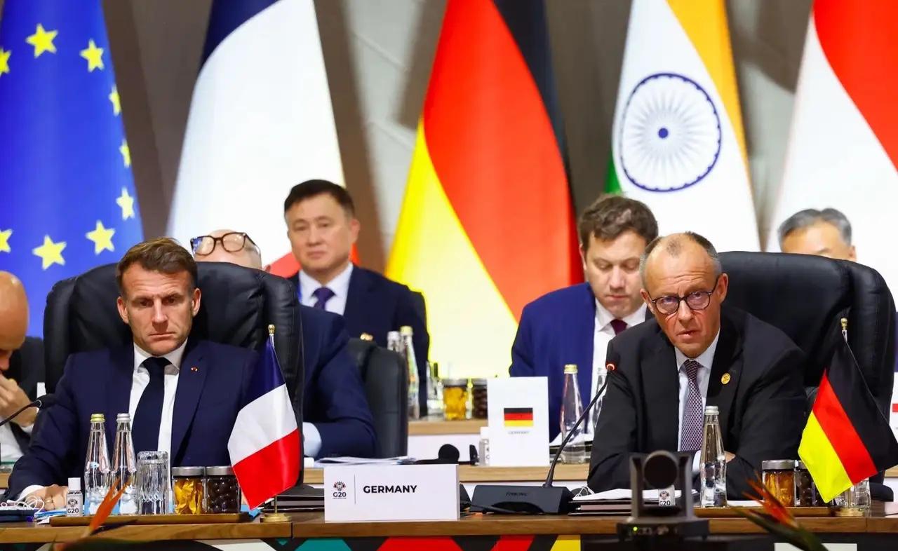 马克龙在G20峰会上发表消极观点：G20或失去其存在的意义约翰内斯堡时间202