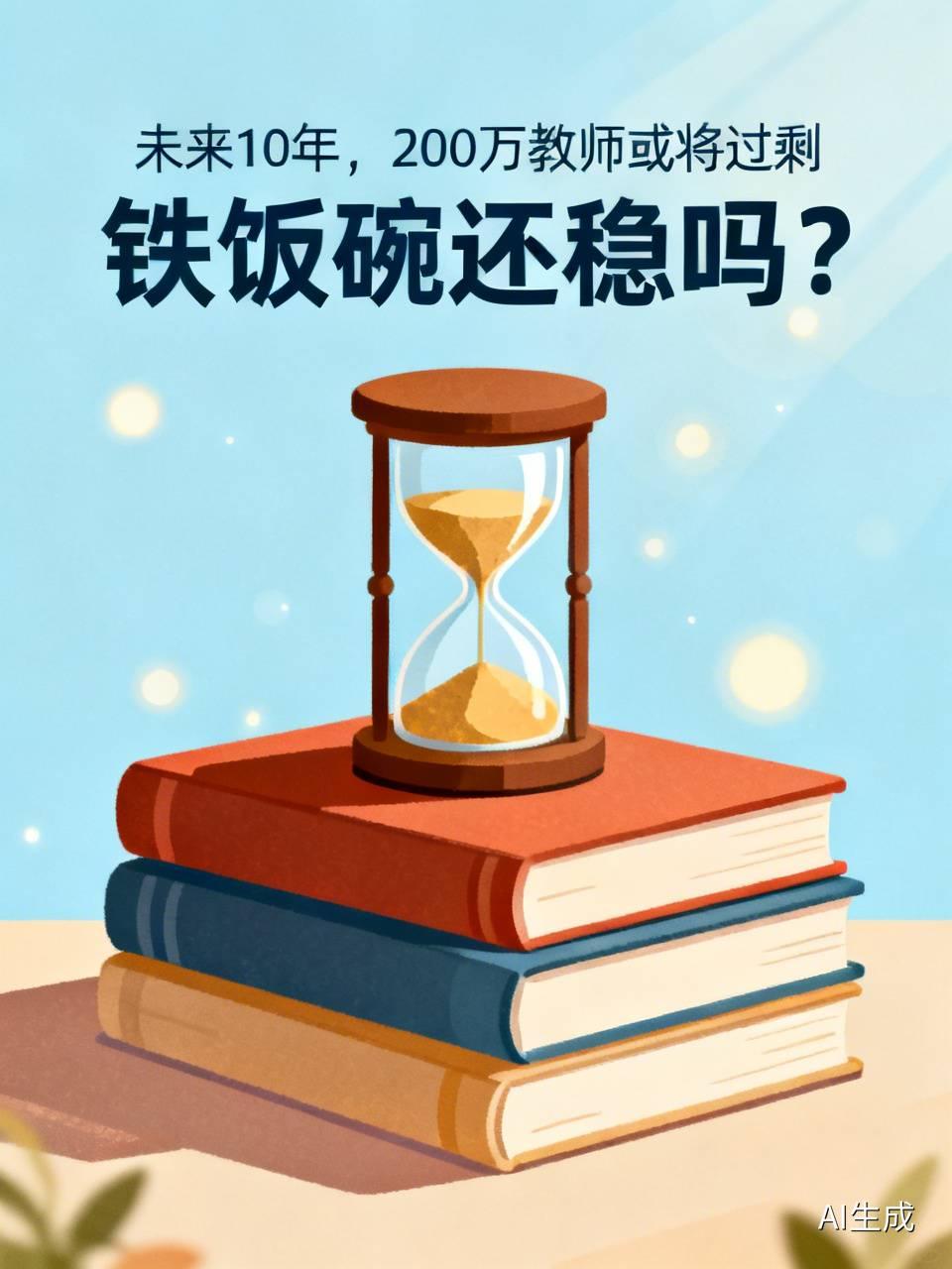 未来10年，200万教师或将过剩，“铁饭碗”还稳吗？先看一组数据：过去10年