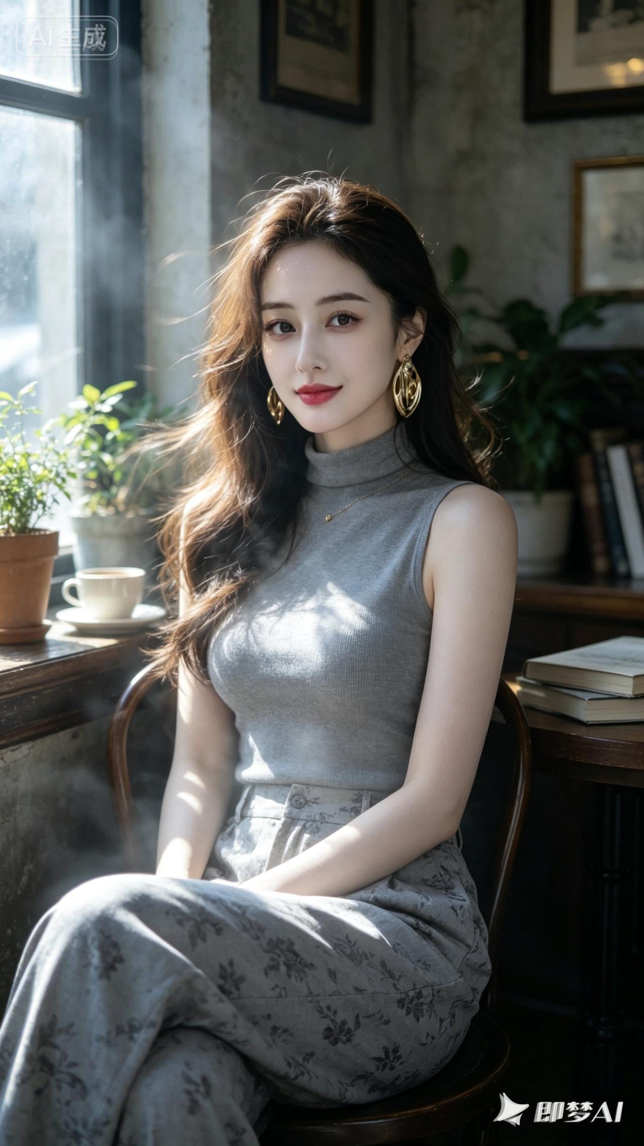 优雅咖啡馆时光，静享午后慵懒时光🌞✨