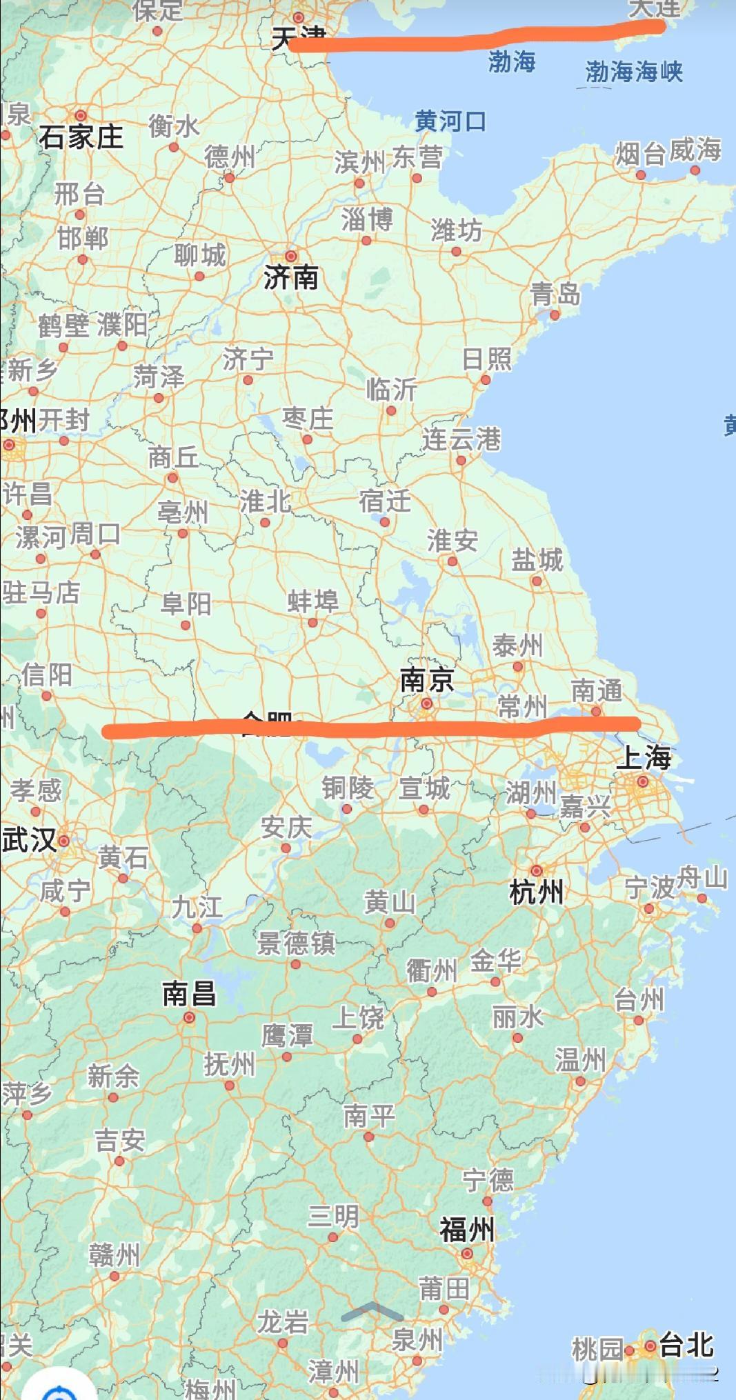 地图里的冷知识一个很有意思的挑战认知常识的冷知识东北的大连在北京南边，纬度比