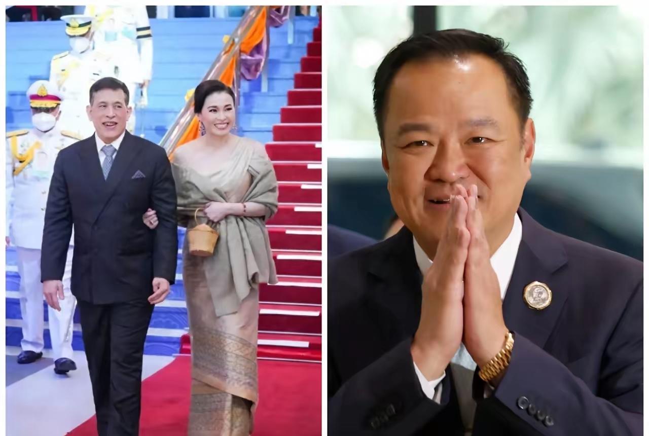 重磅消息泰国总理阿努廷宣布，他将与泰国外长西哈萨随同泰国国王王后一同访华，以荣