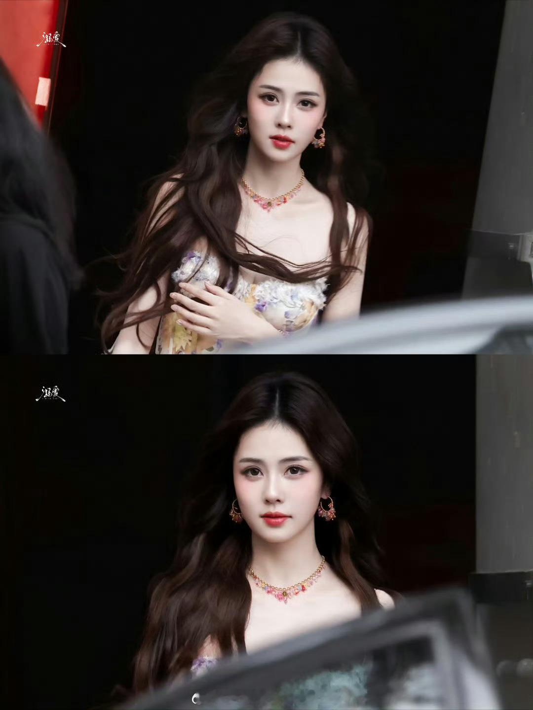 白鹿把春天穿在身上谁被美晕了！是我本人！白鹿也太会穿了吧，一身碎花小裙子直接把春