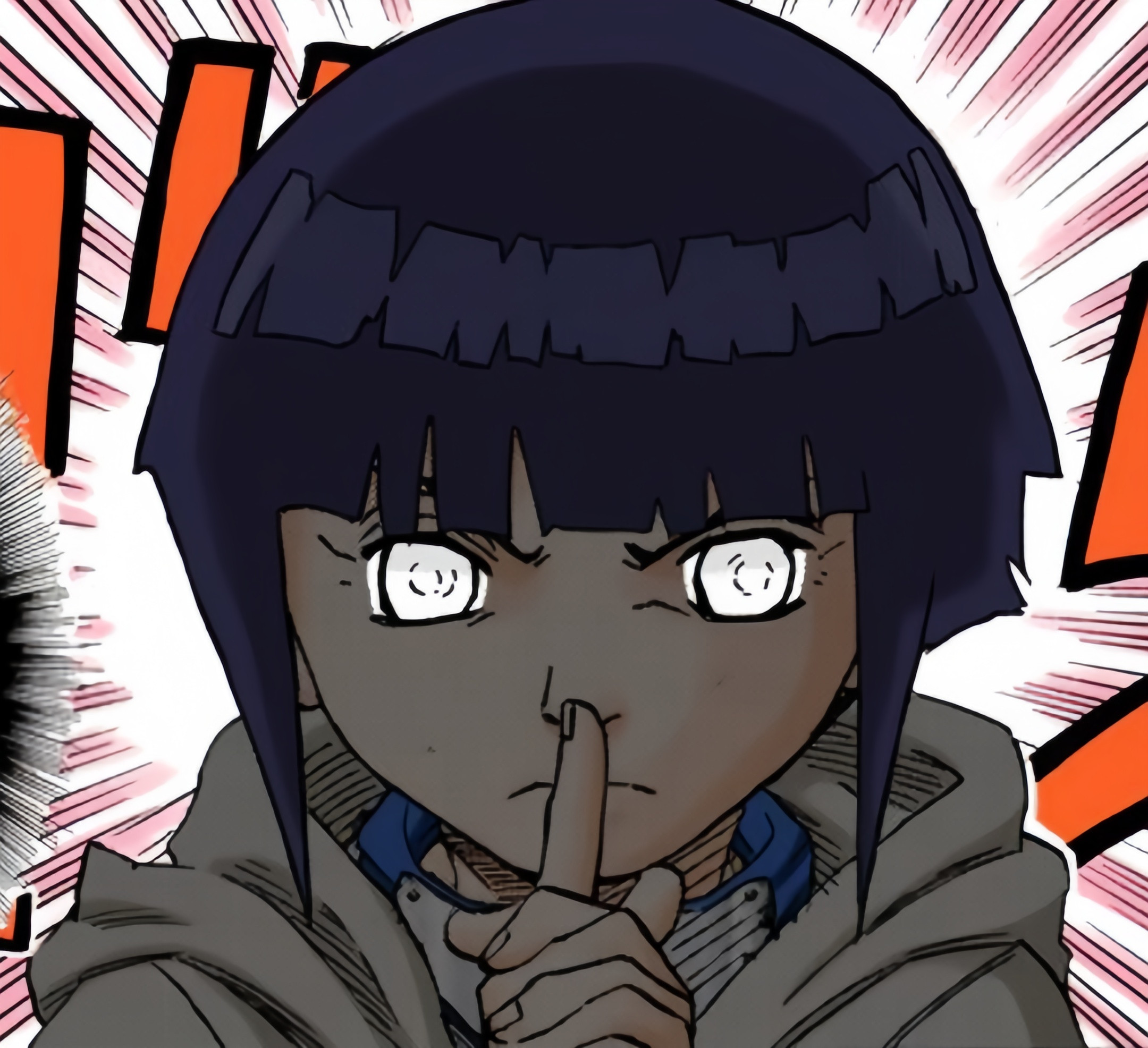 截了漫画里中忍考试时的幼年雏田战损幼雏&害羞幼雏突然想到官方形容雏田的一句话