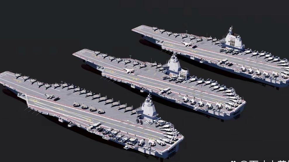 有网友说，希望能在2030年时看到003、003A、004号航母一起服役。我只能