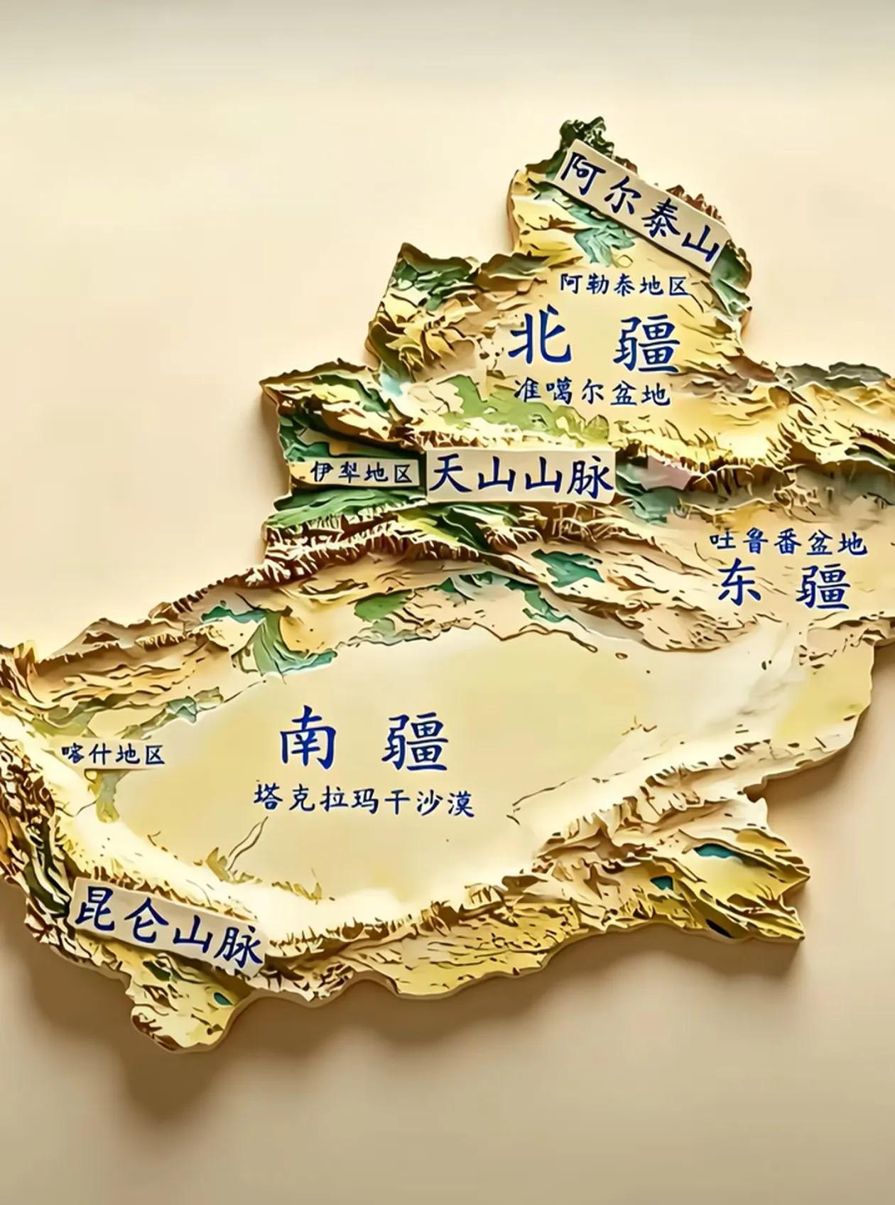 新疆有南疆北疆东疆，为什么唯独没有西疆？新疆最经典的划分是以天山为界：天
