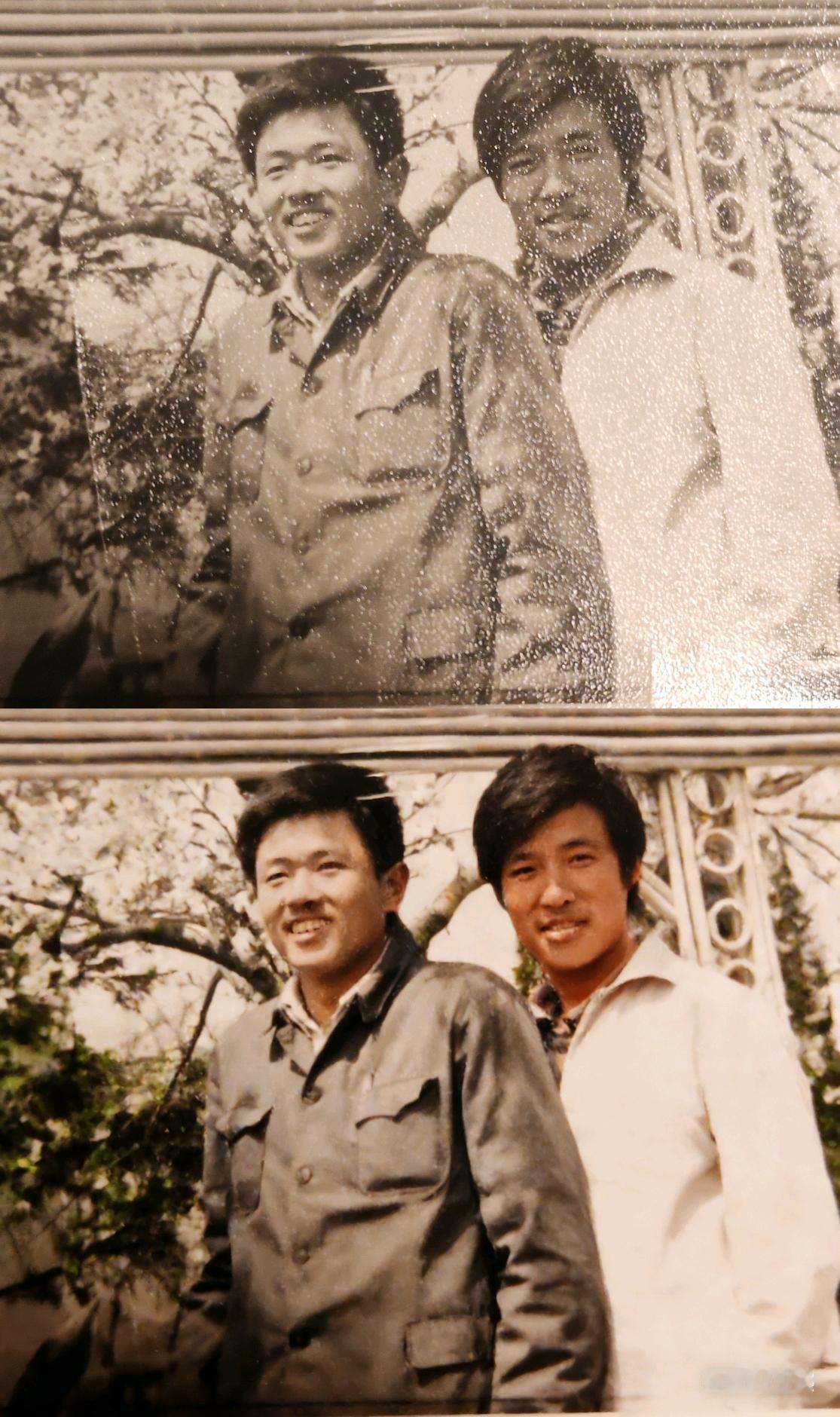 难忘的黄军装衣服偶尔翻出一张老照片。当时穿的时候黄军装衣服。家