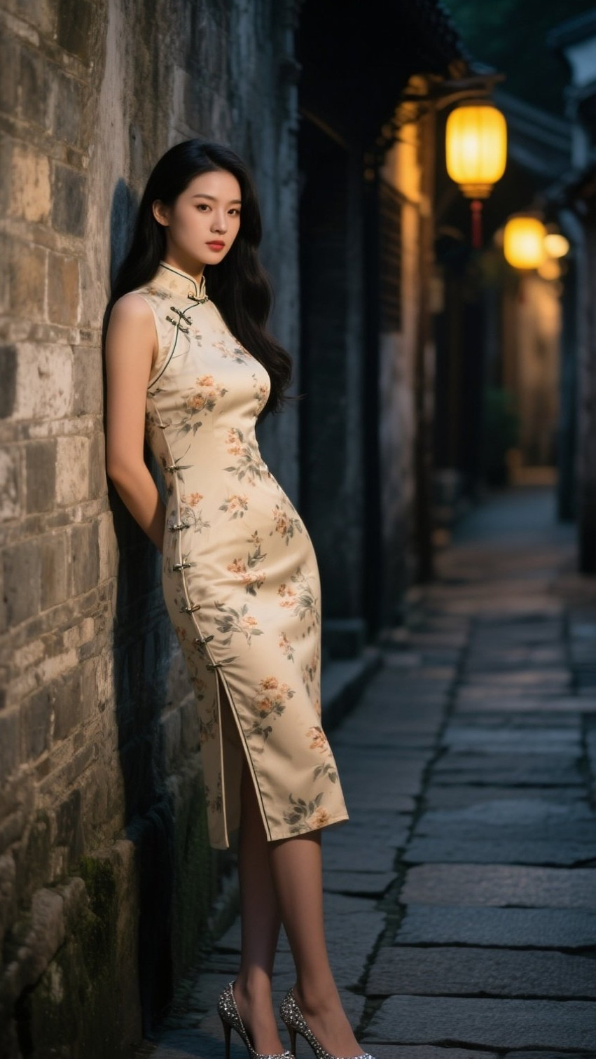 俏丽少妇旗袍身段迷人美女写真