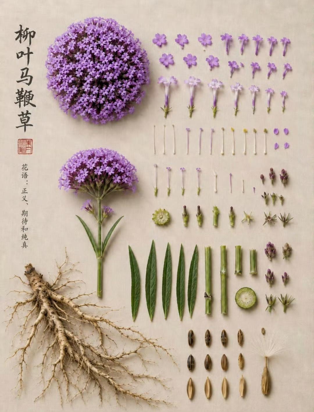 拆解9种常见花卉，从根到籽看懂植物完整构造这组博物摄影将花卉拆分展示，完整