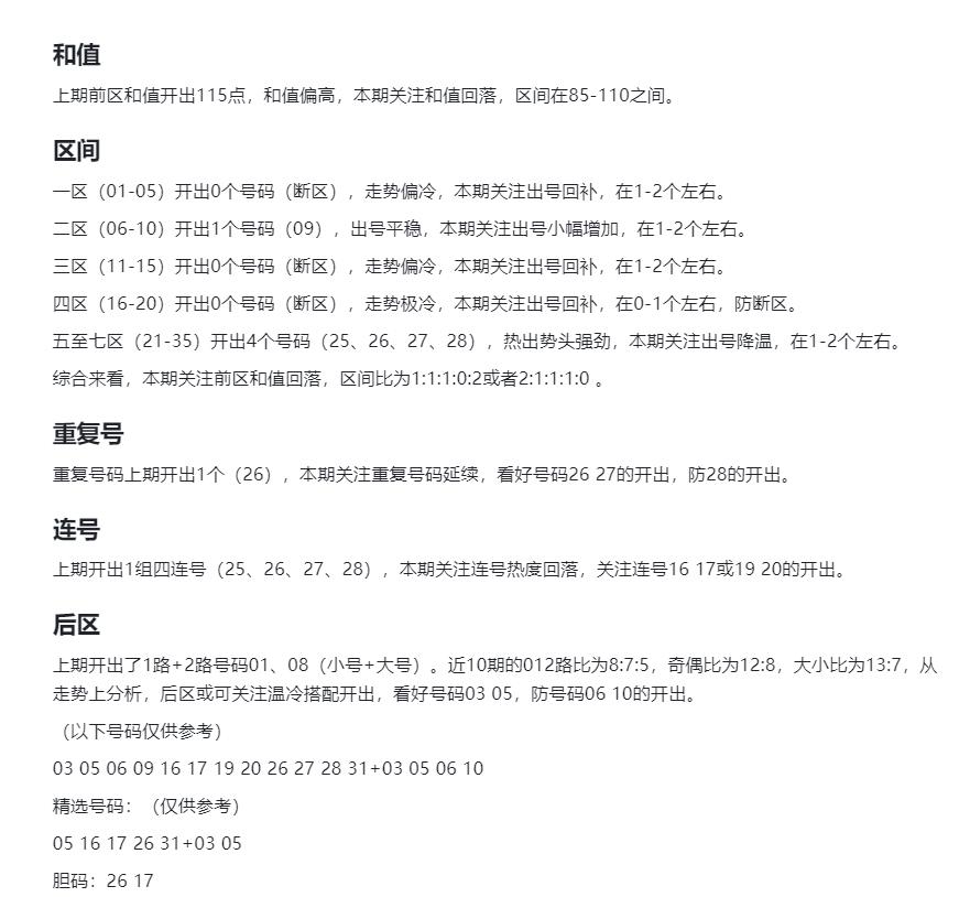 AI辛丹丹来啦！这波依然是AI智能体所以也有大乐透分析，后区0305061